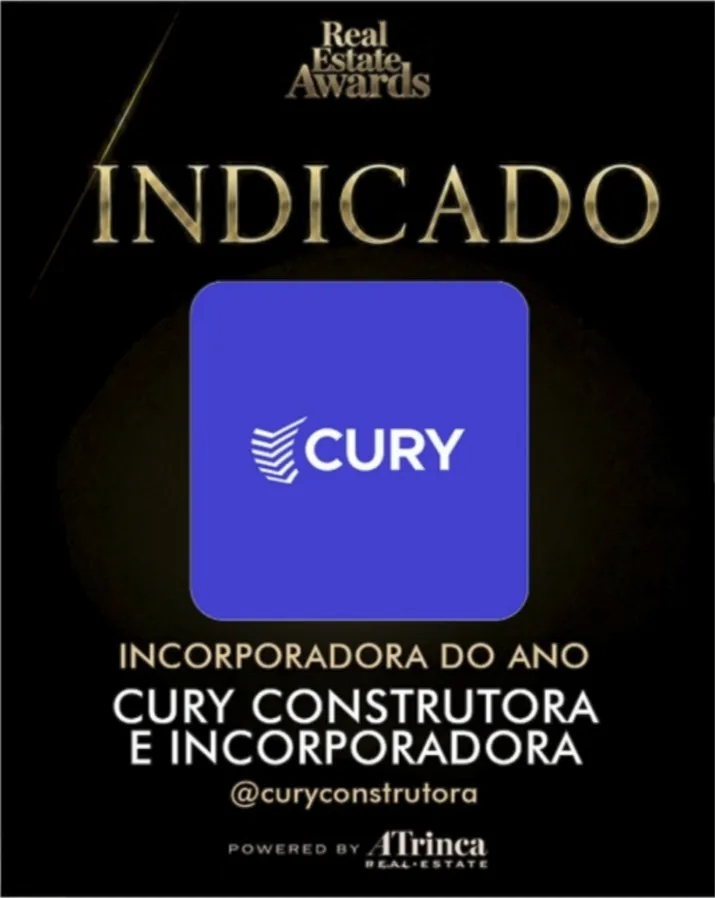 Cury Construtora e Incorporadora na categoria Incorporadora do Ano.
